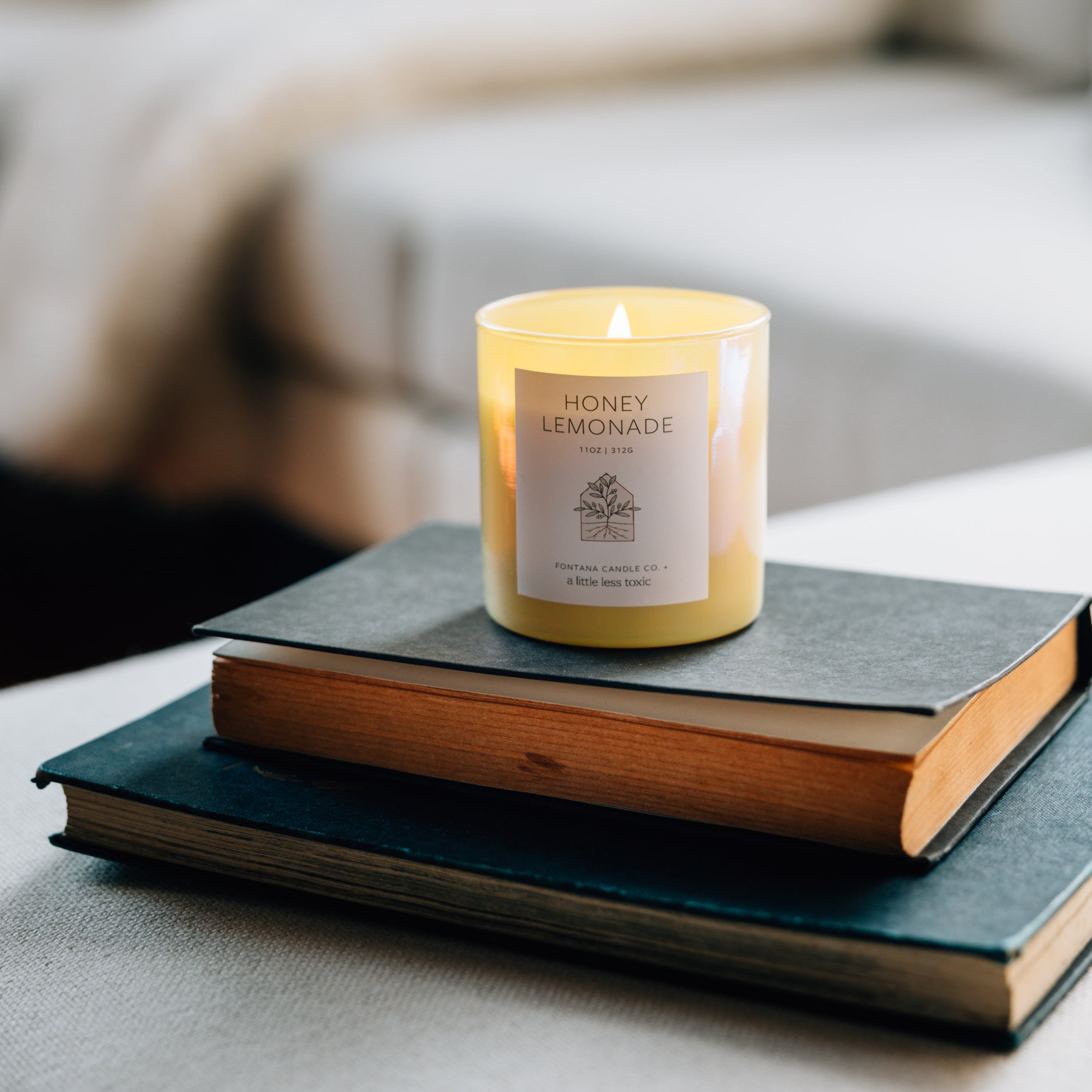 A Little Less Toxic x Fontana Honey Lemonade Candles