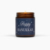 Happy Hanukkah Jar Candle