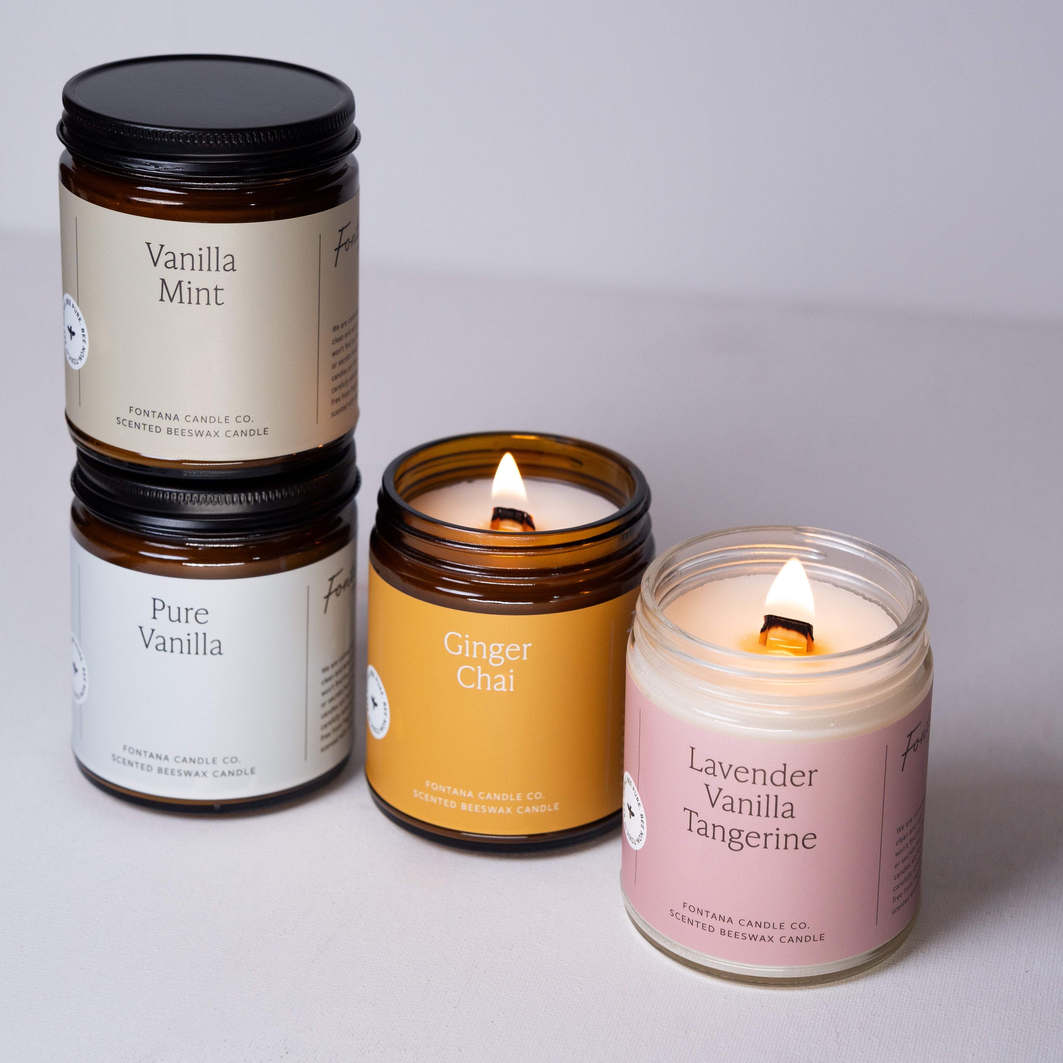 Pure Vanilla Essential Oil Candle – Fontana Candle Co