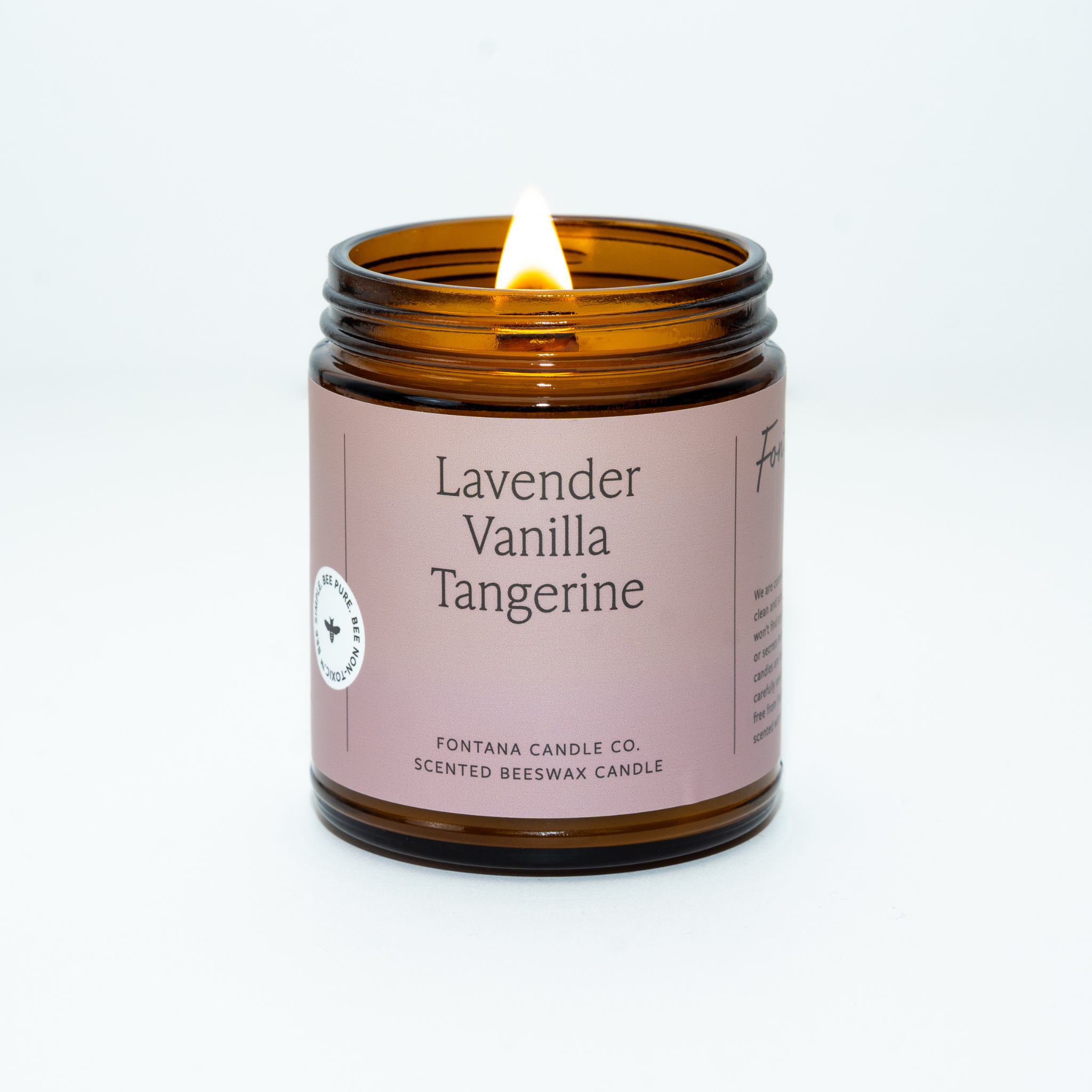 Lavender Vanilla Tangerine Essential Oil Candles | Fontana Candle Co. Beeswax Candles