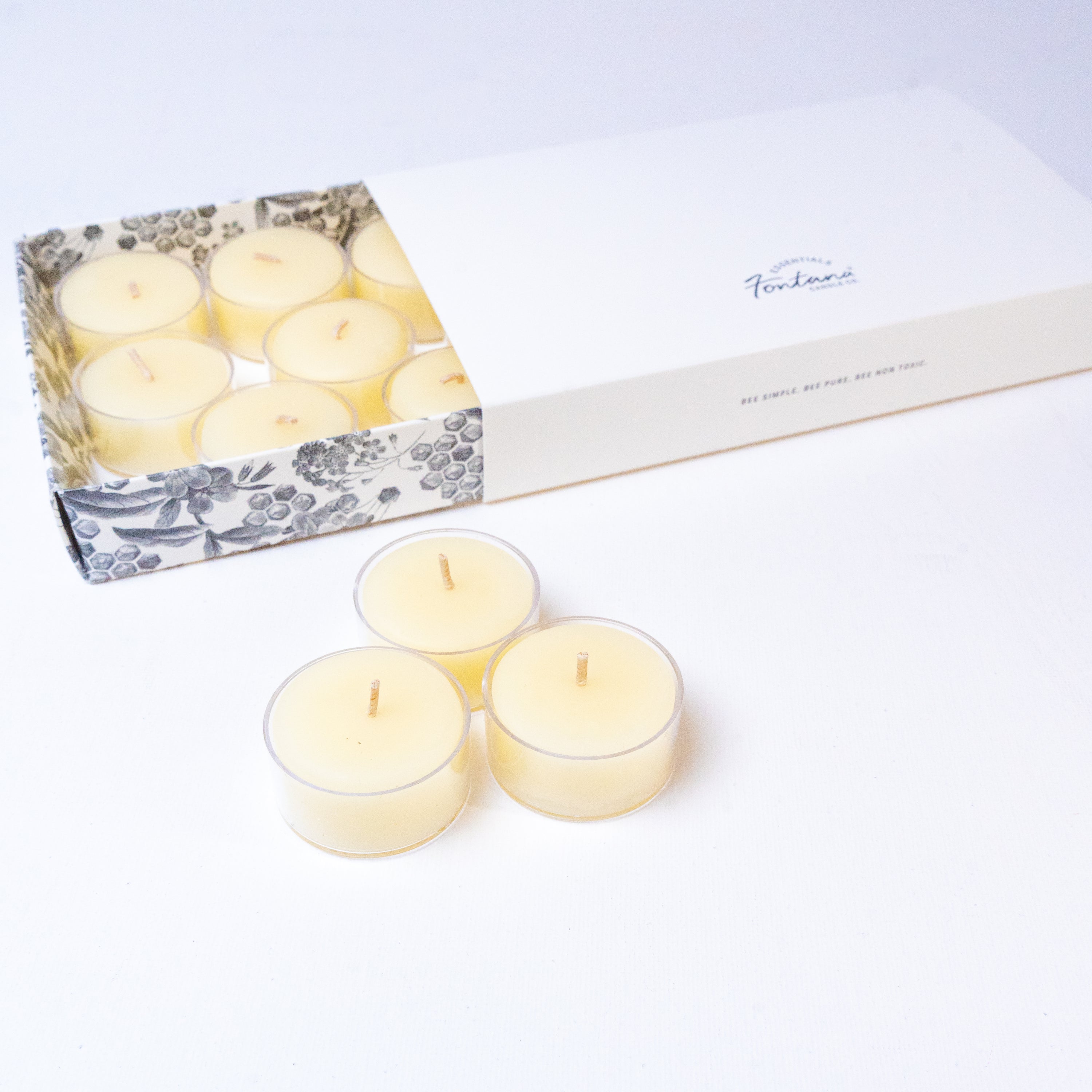 Pure Beeswax Tealights - Set of 12