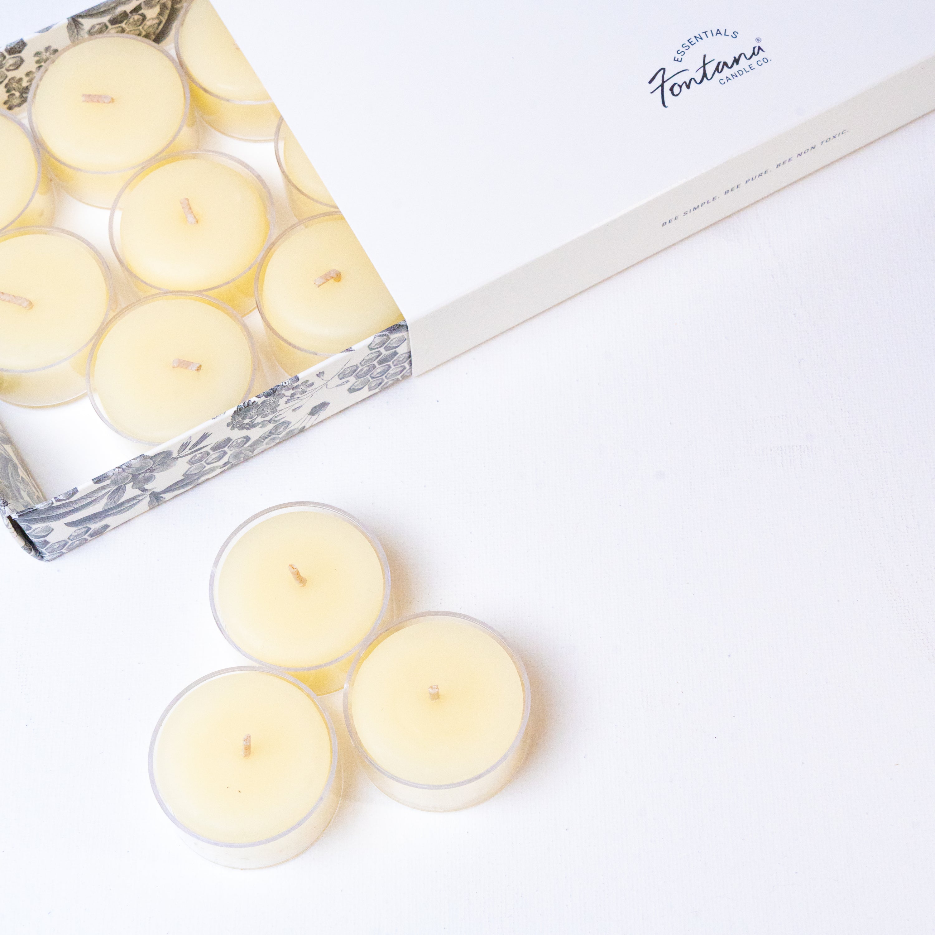 Pure Beeswax Tealights - Set of 12