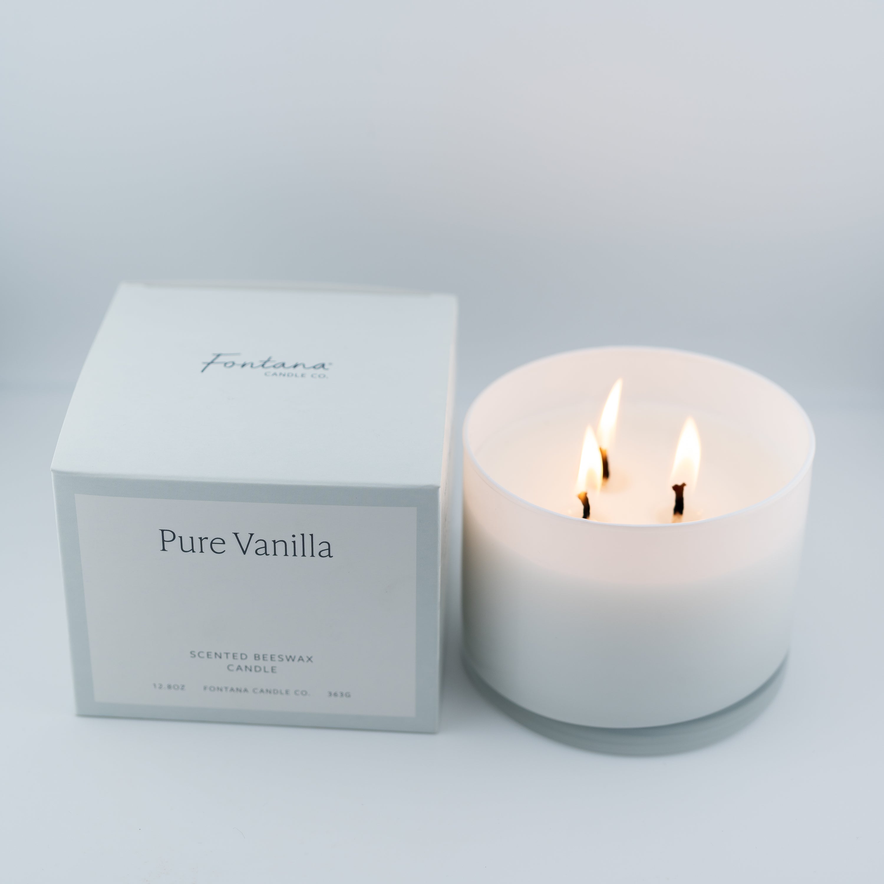 Pure Vanilla 3-Wick Natural Beeswax Candle