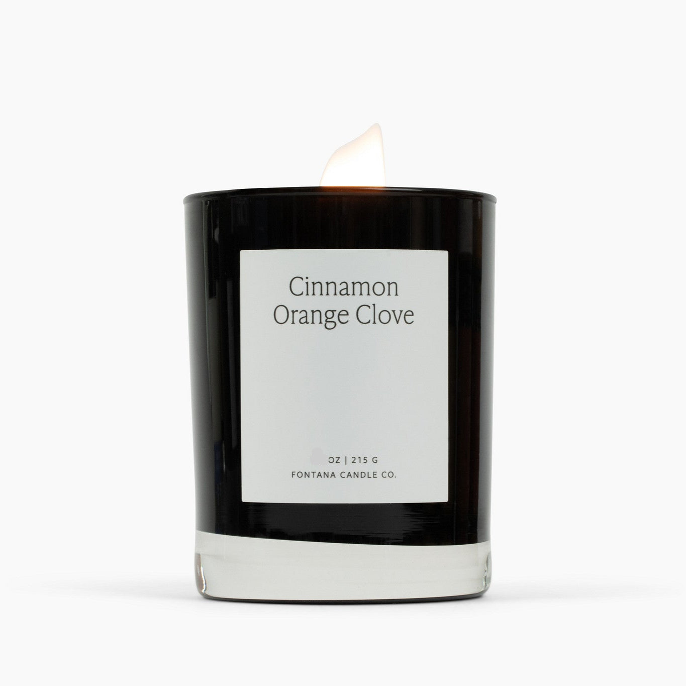 Cinnamon Orange Clove Noir Glass Candle