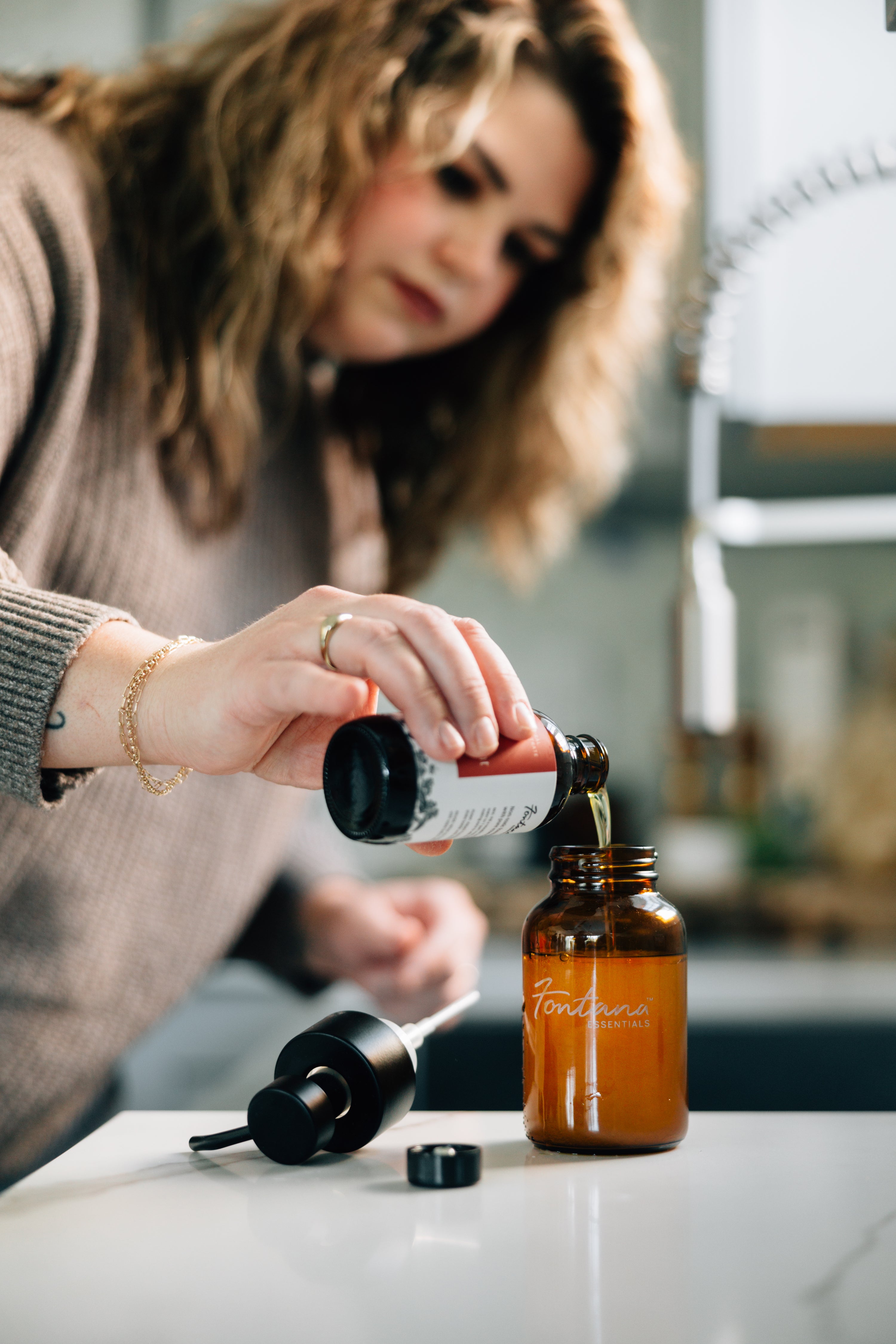 Amber Foaming Soap Pump