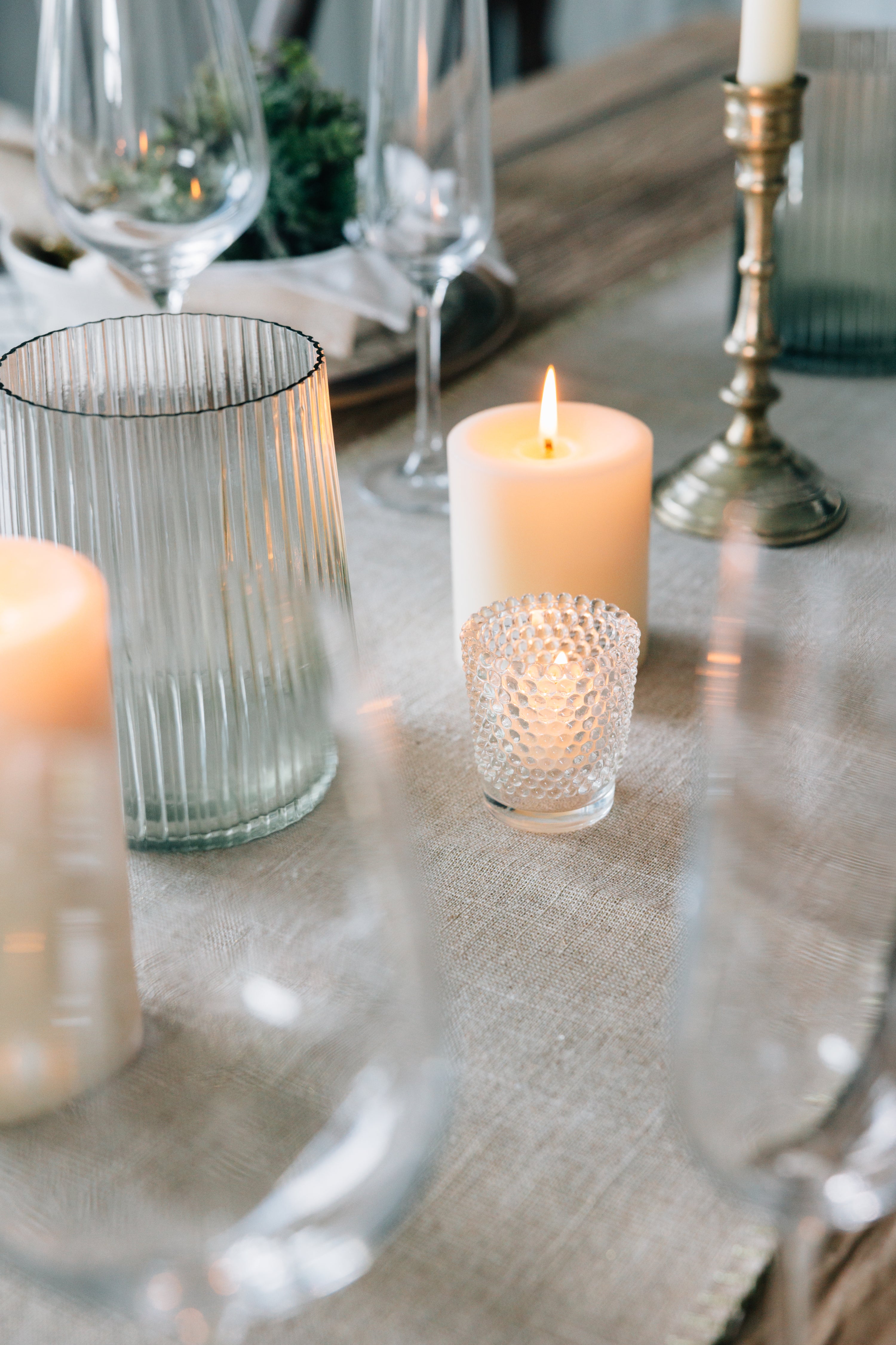 Small Beeswax Pillar Candle