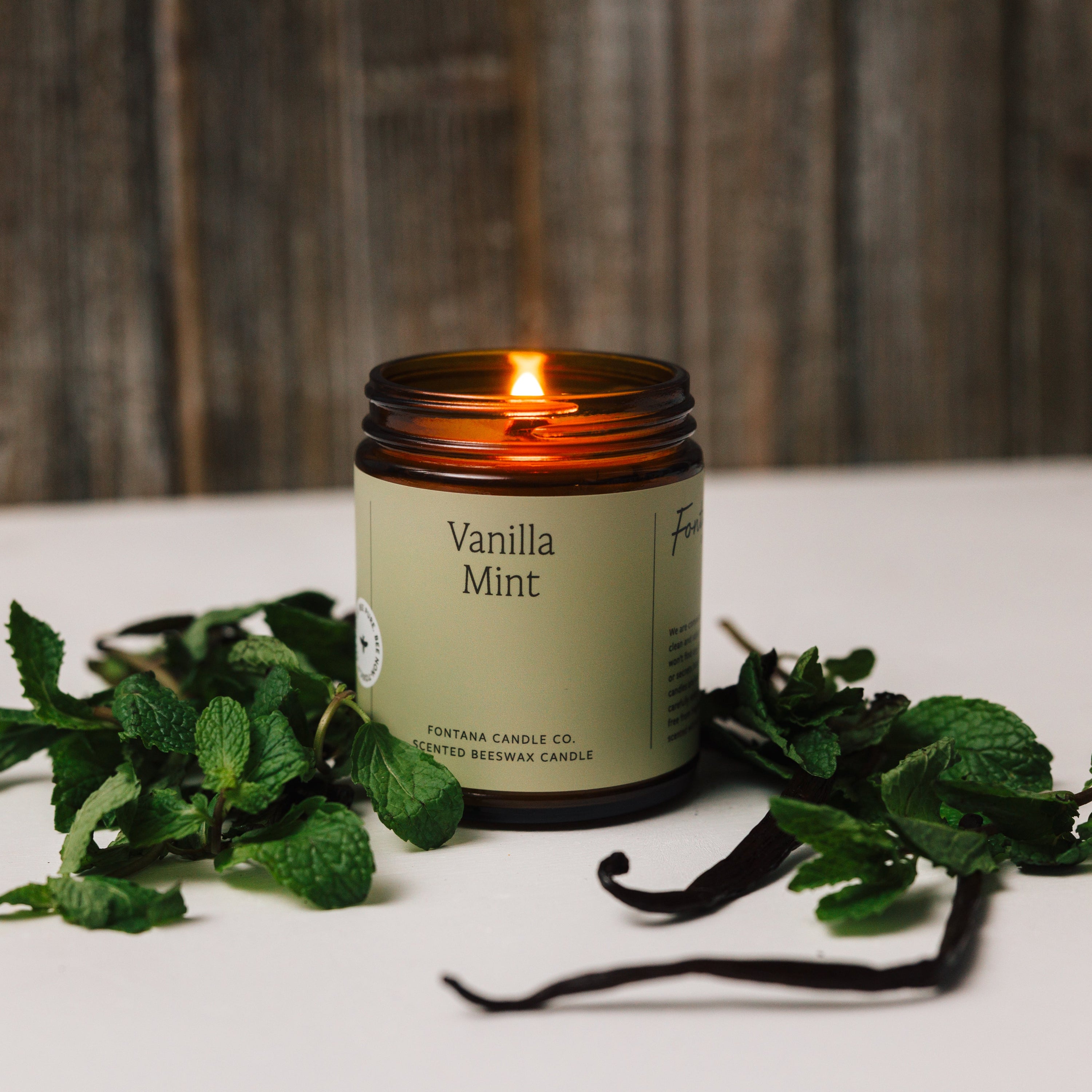 Vanilla Mint Essential Oil Candle