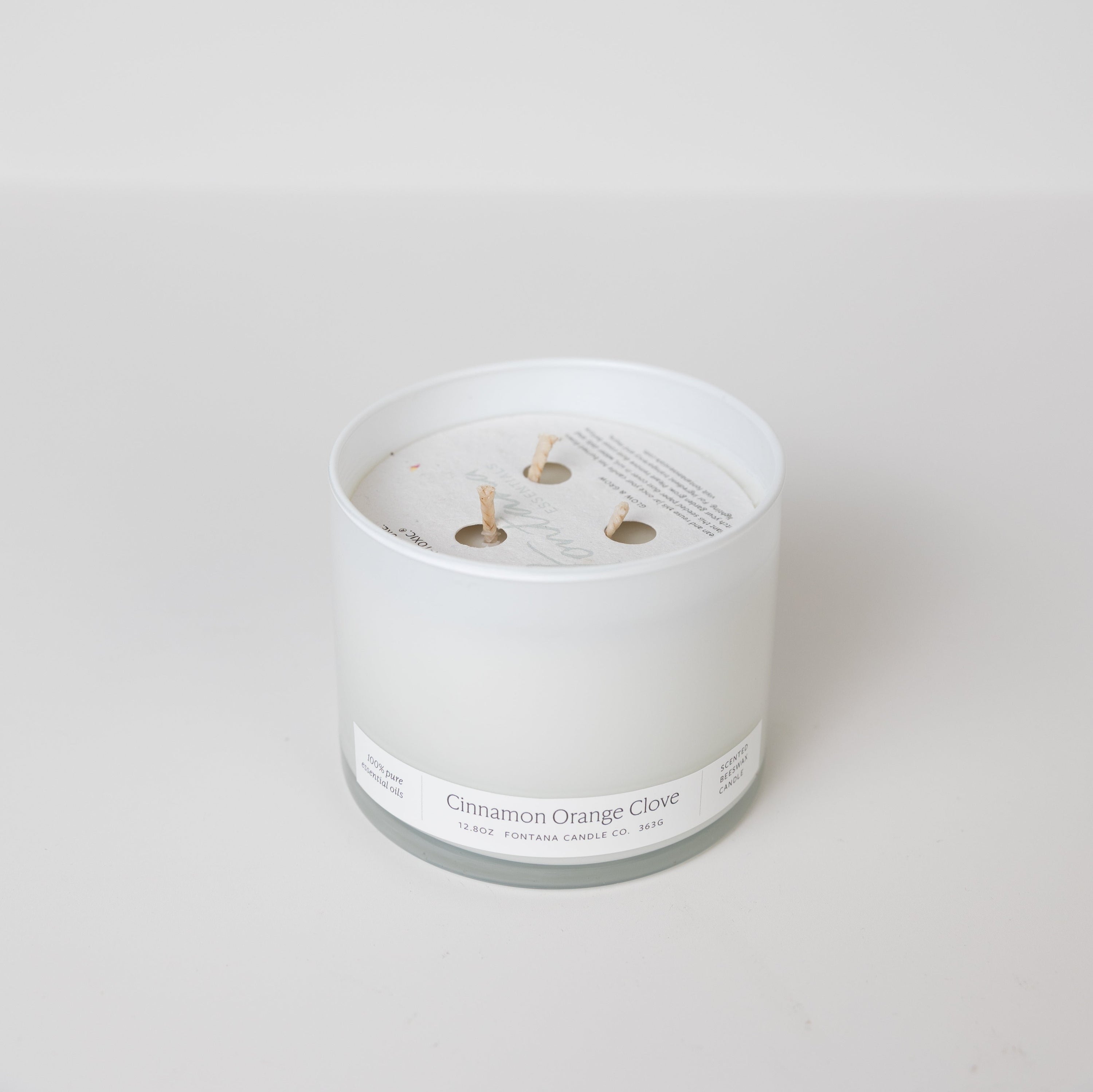 Cinnamon Orange Clove 3-Wick Natural Beeswax Candle