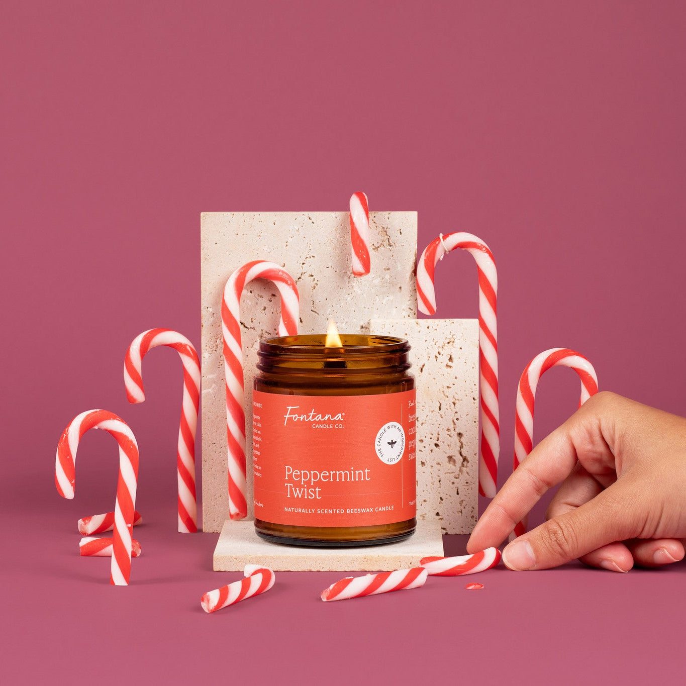 Peppermint Twist Essential Oil Candles