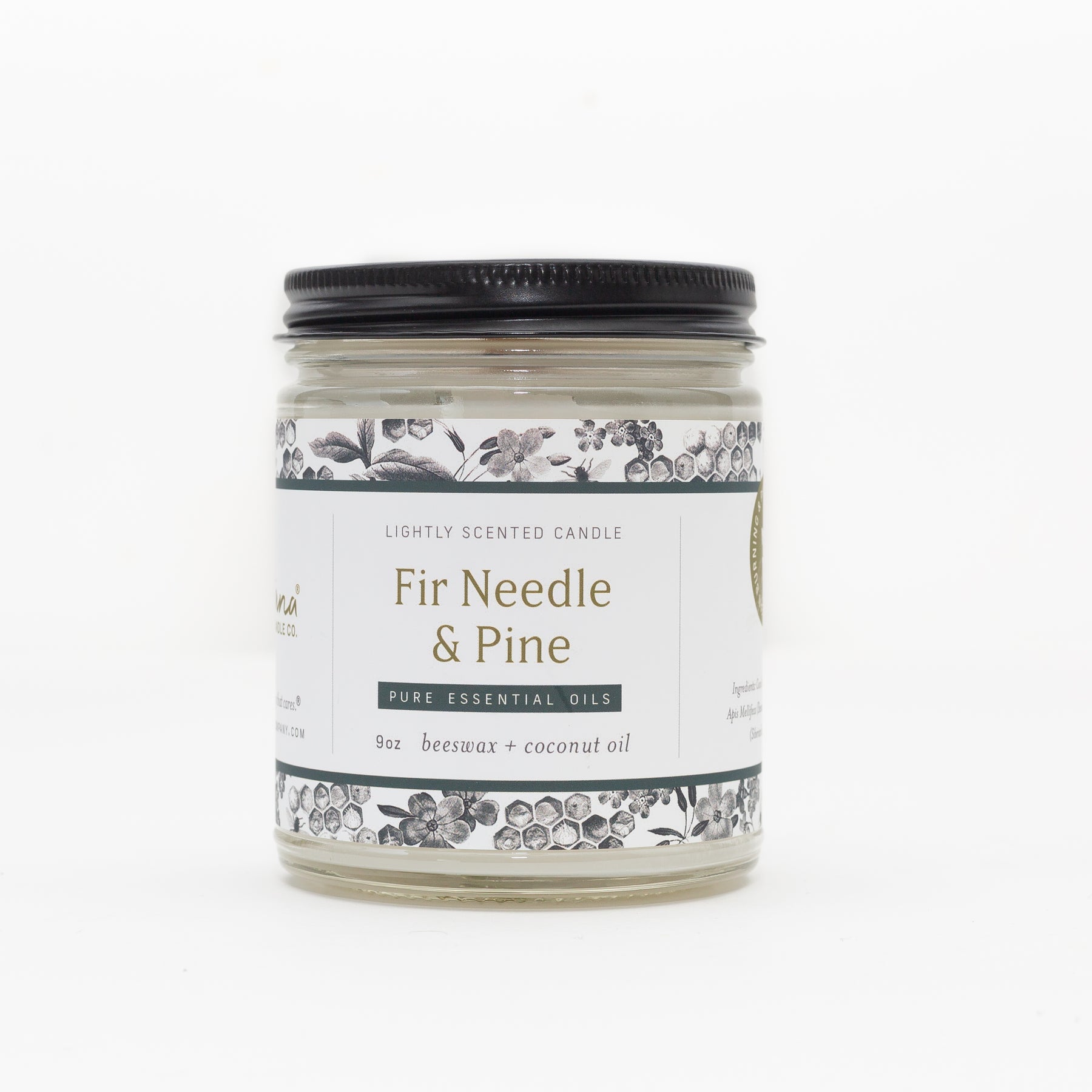 Fontana Candle Co. Fraser Fir | Non-Toxic Candle | Beeswax Candle 9 oz Glass Jar