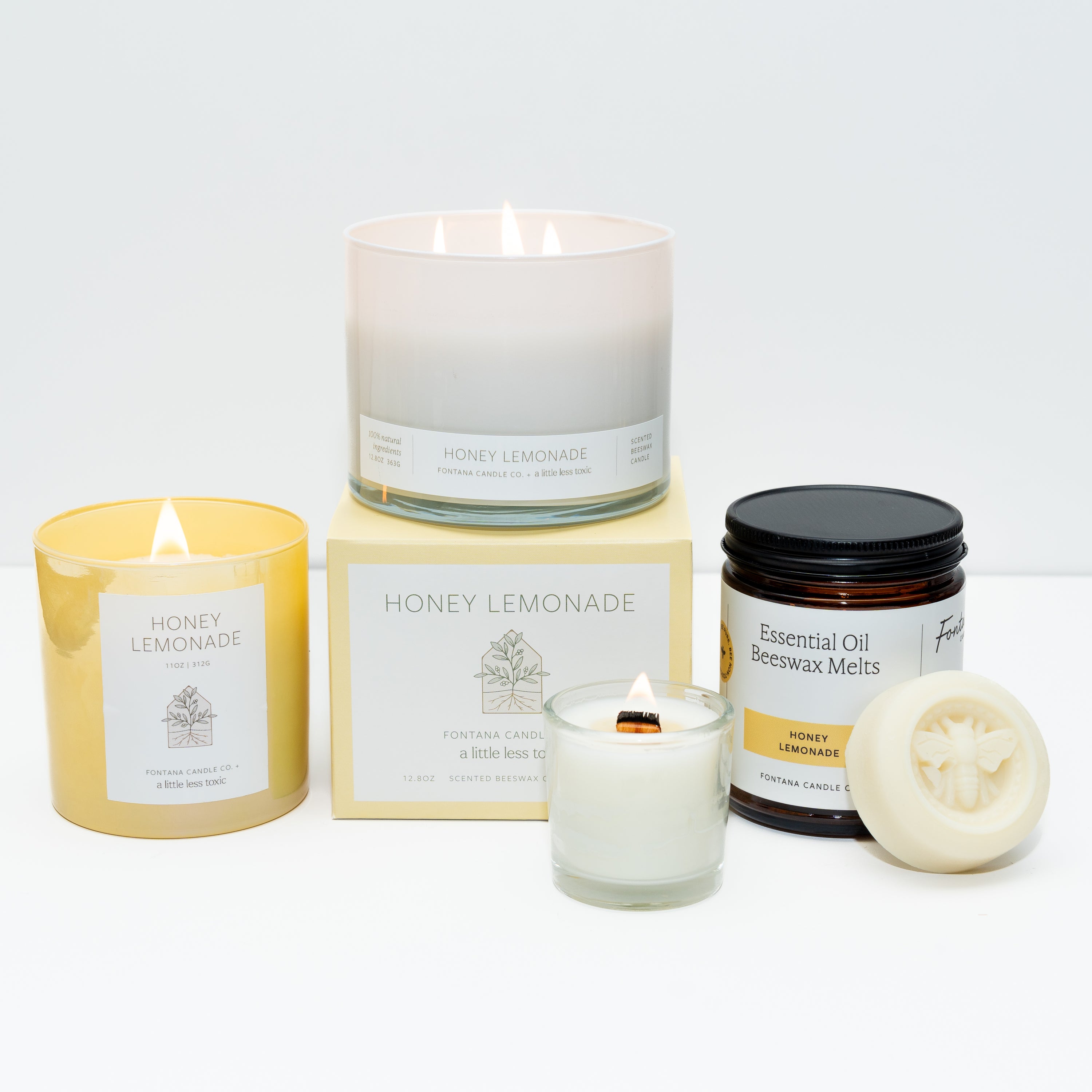 A Little Less Toxic x Fontana Honey Lemonade Candles