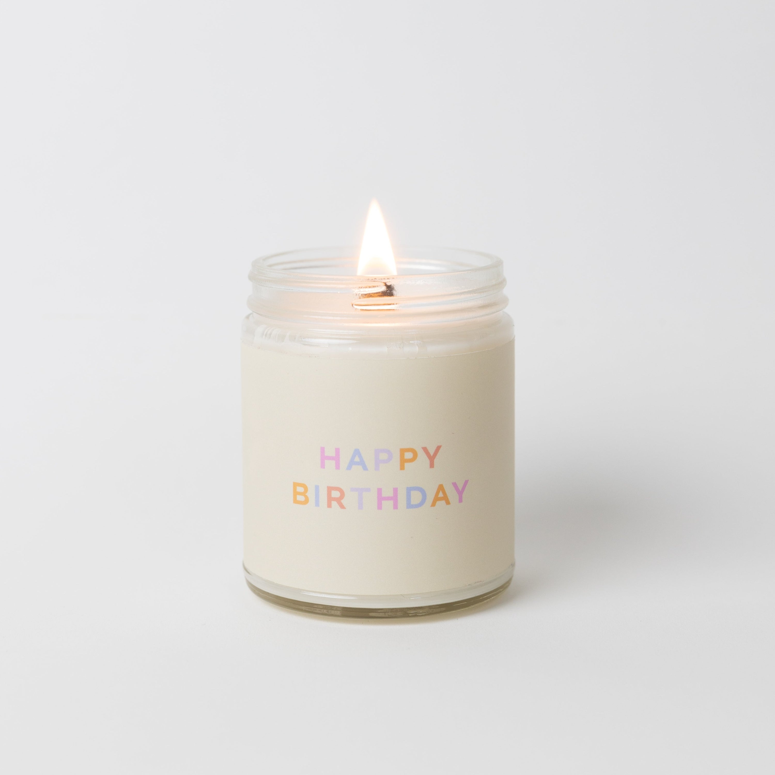 Happy Birthday Pure Vanilla Candle