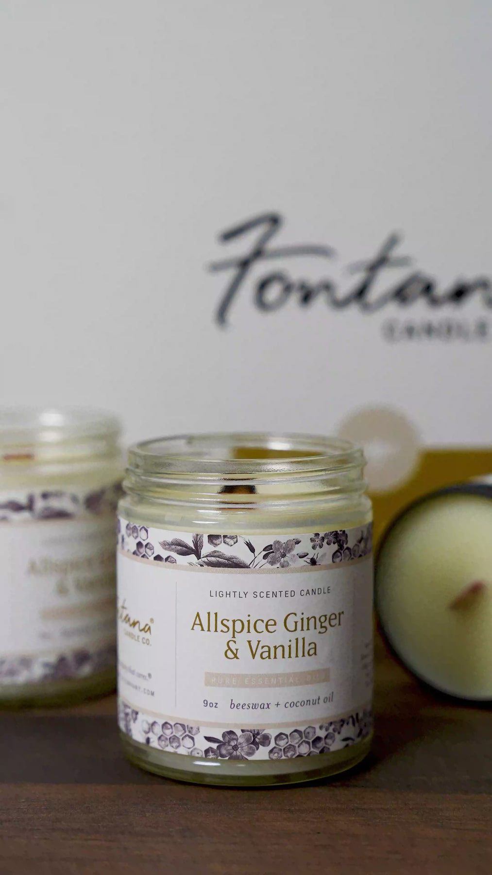 Pure Vanilla Essential Oil Candle – Fontana Candle Co