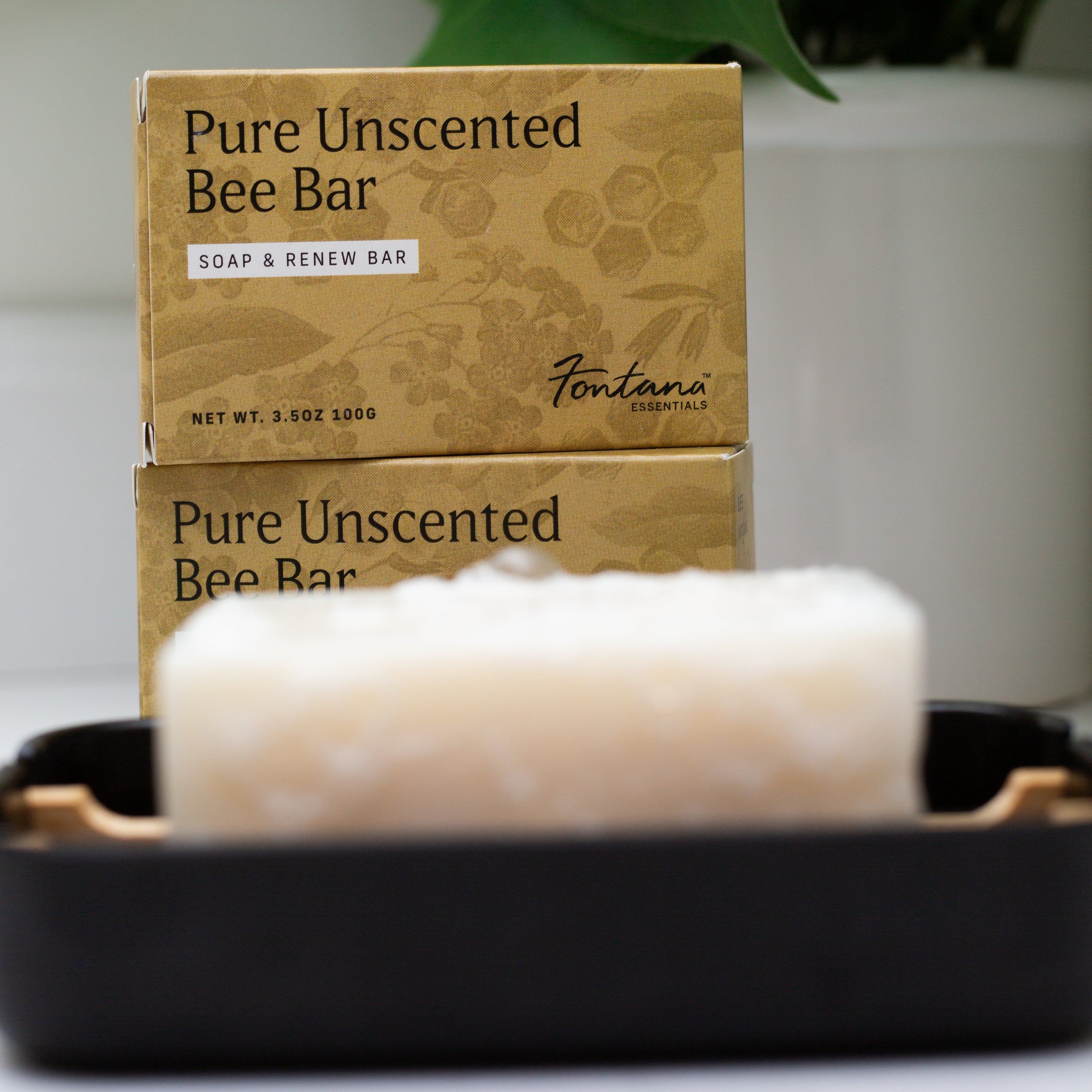 Pure Unscented Bee Bar Soap With Honey
