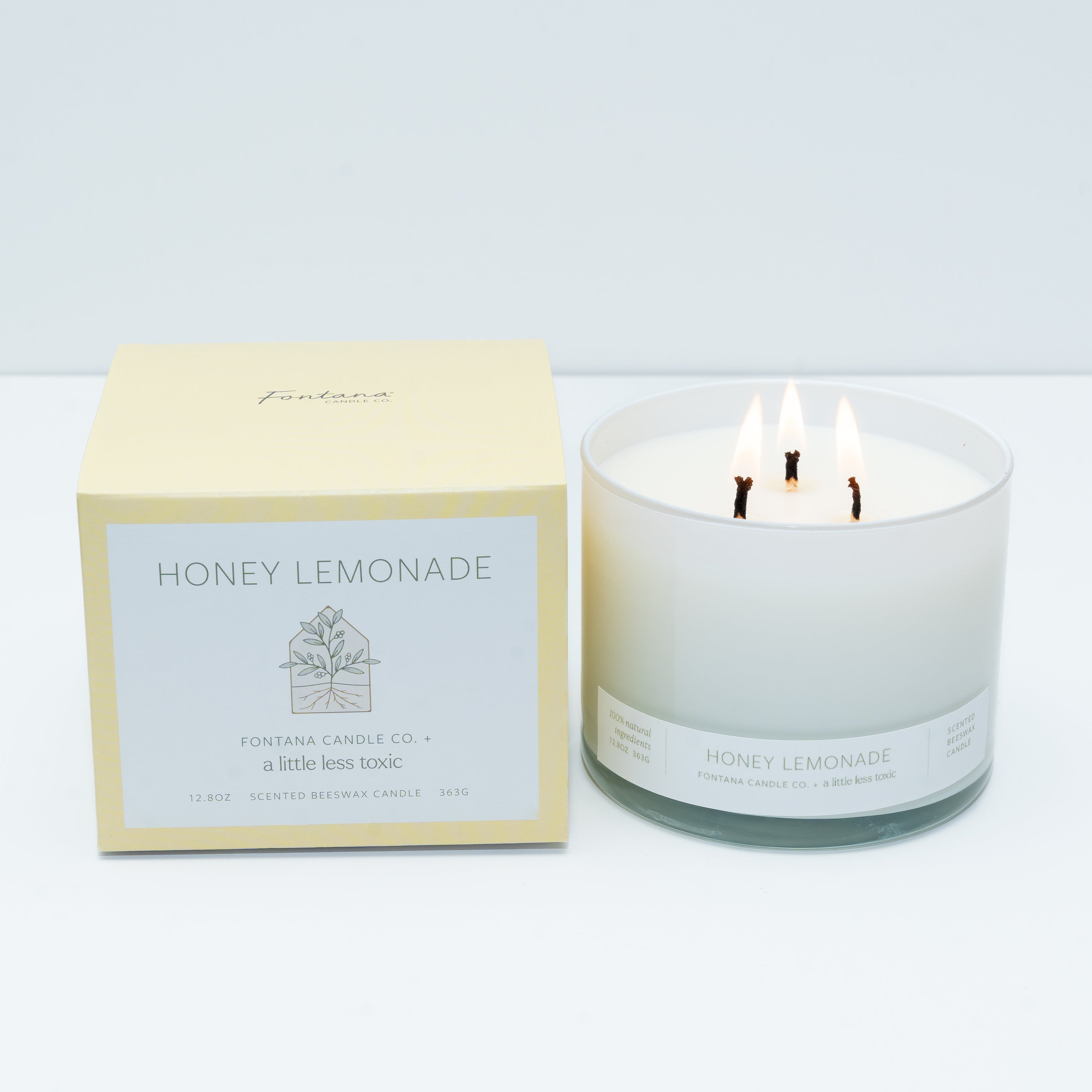 A Little Less Toxic x Fontana Honey Lemonade Candles