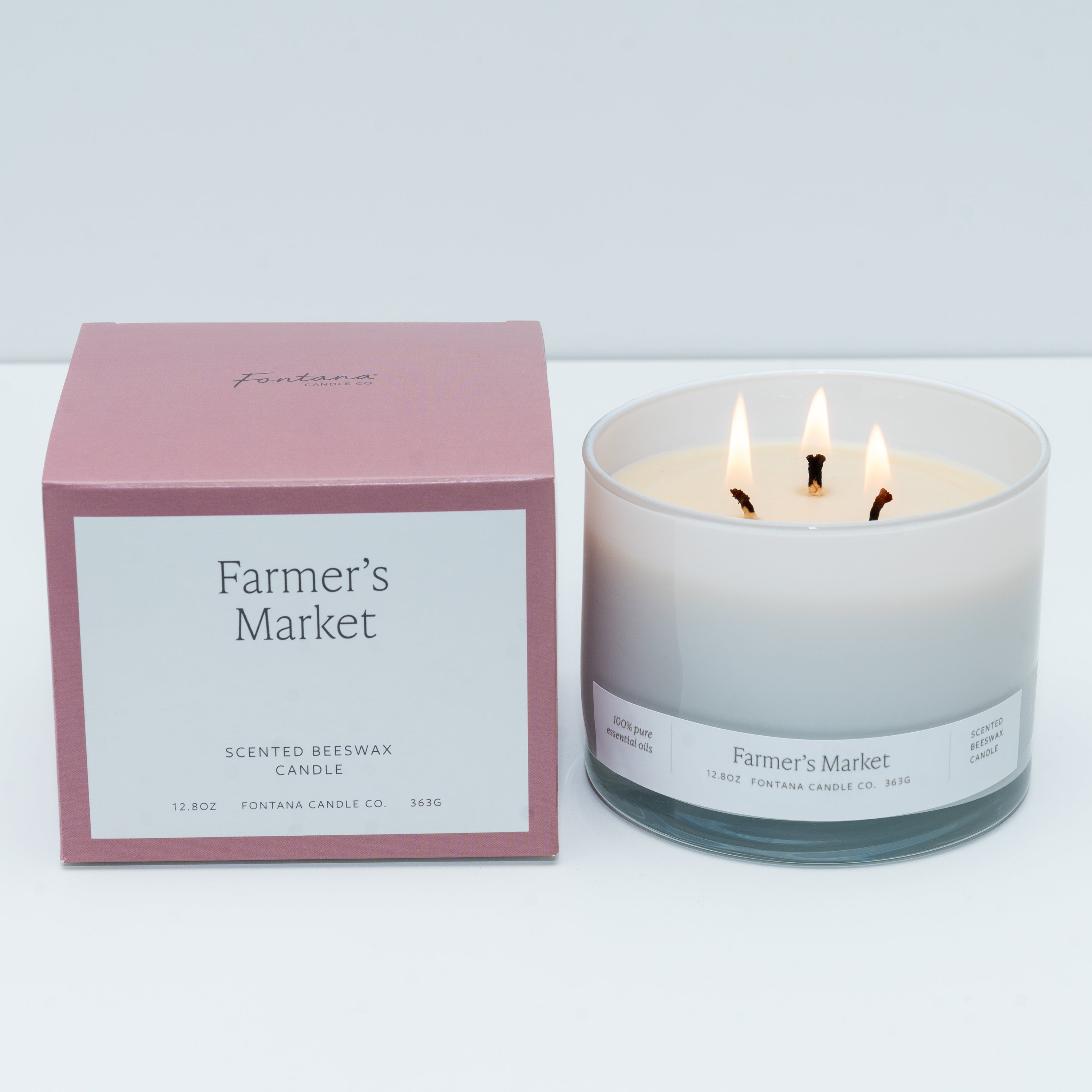 Farmer's Market 3-Wick Natural Beeswax Candle