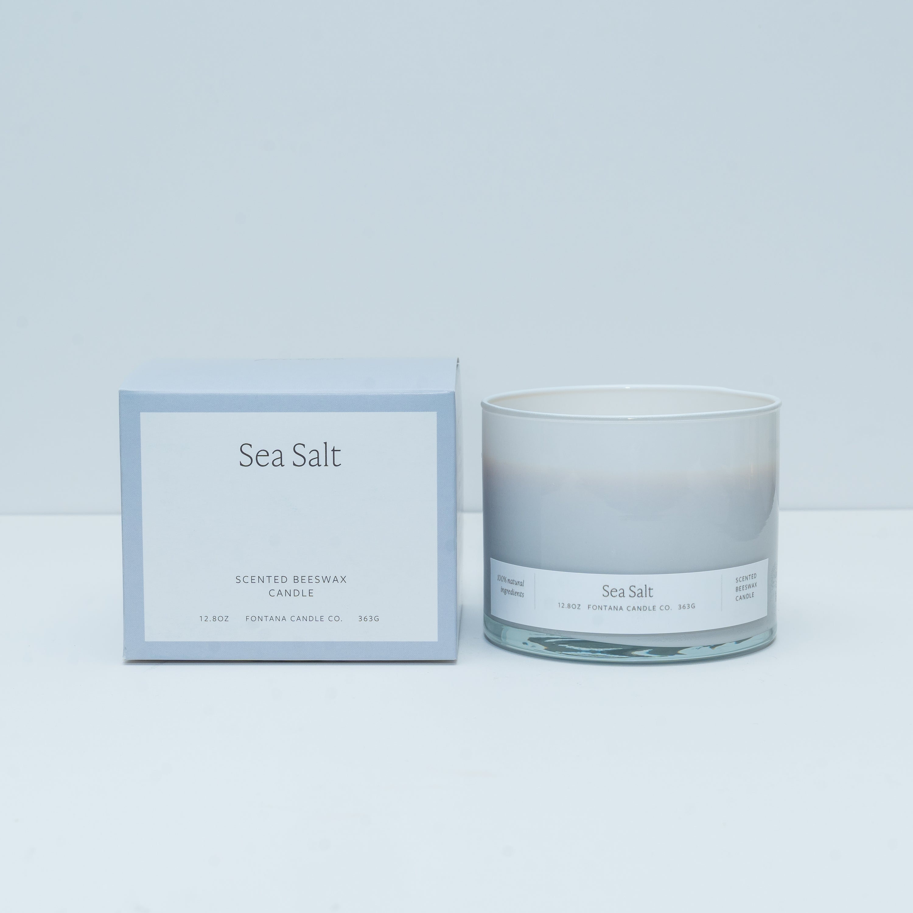 Sea Salt 3-Wick Natural Beeswax Candle