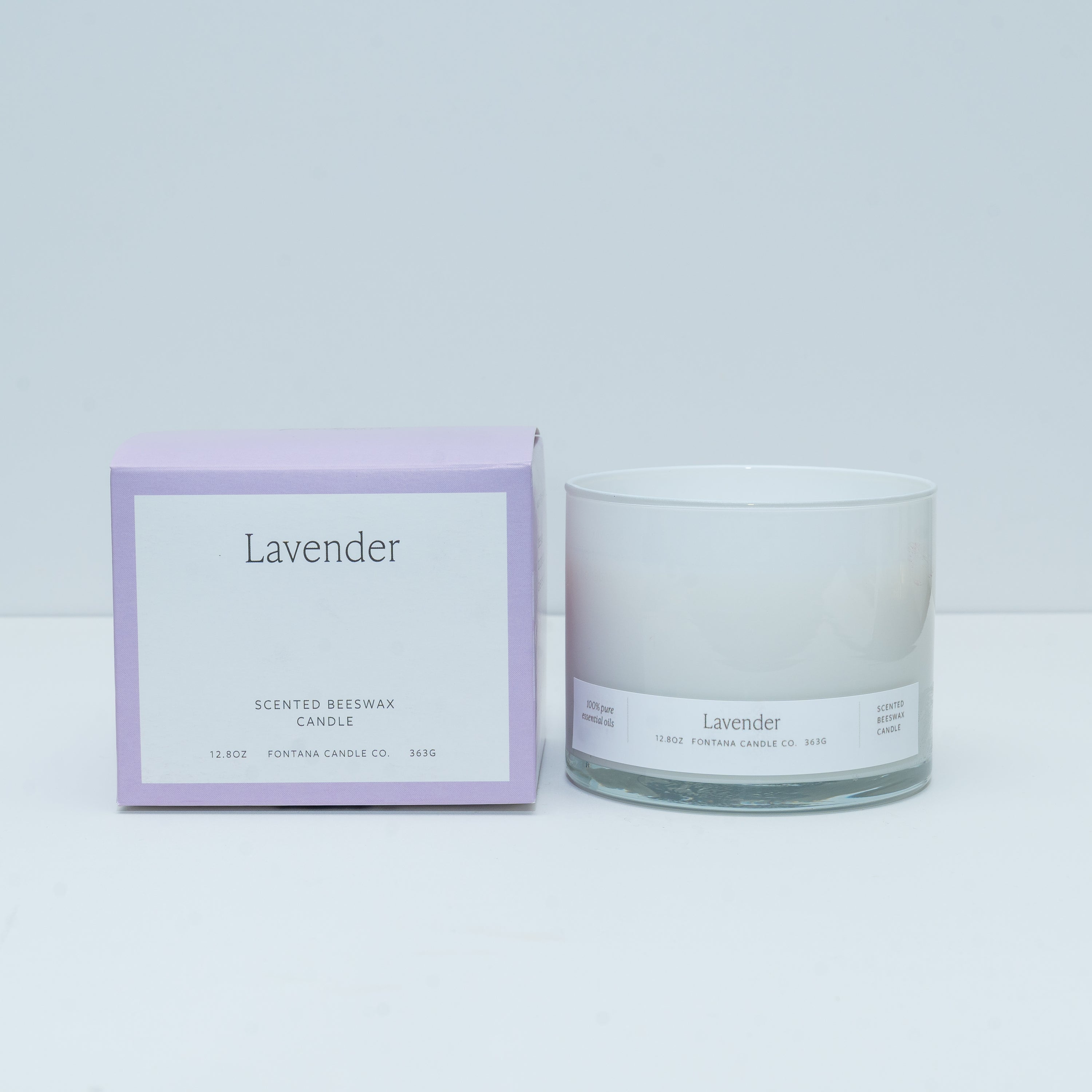 Lavender 3-Wick Natural Beeswax Candle