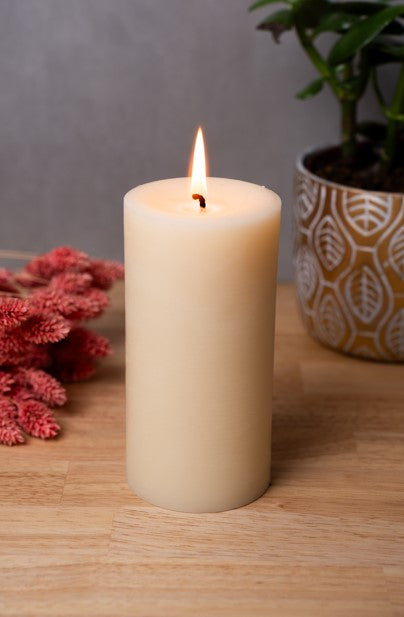 Tall Beeswax Pillar Candle