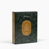 Side shot of the Fontana Advent Calendar, showing the gold spine of the box, on a white background.