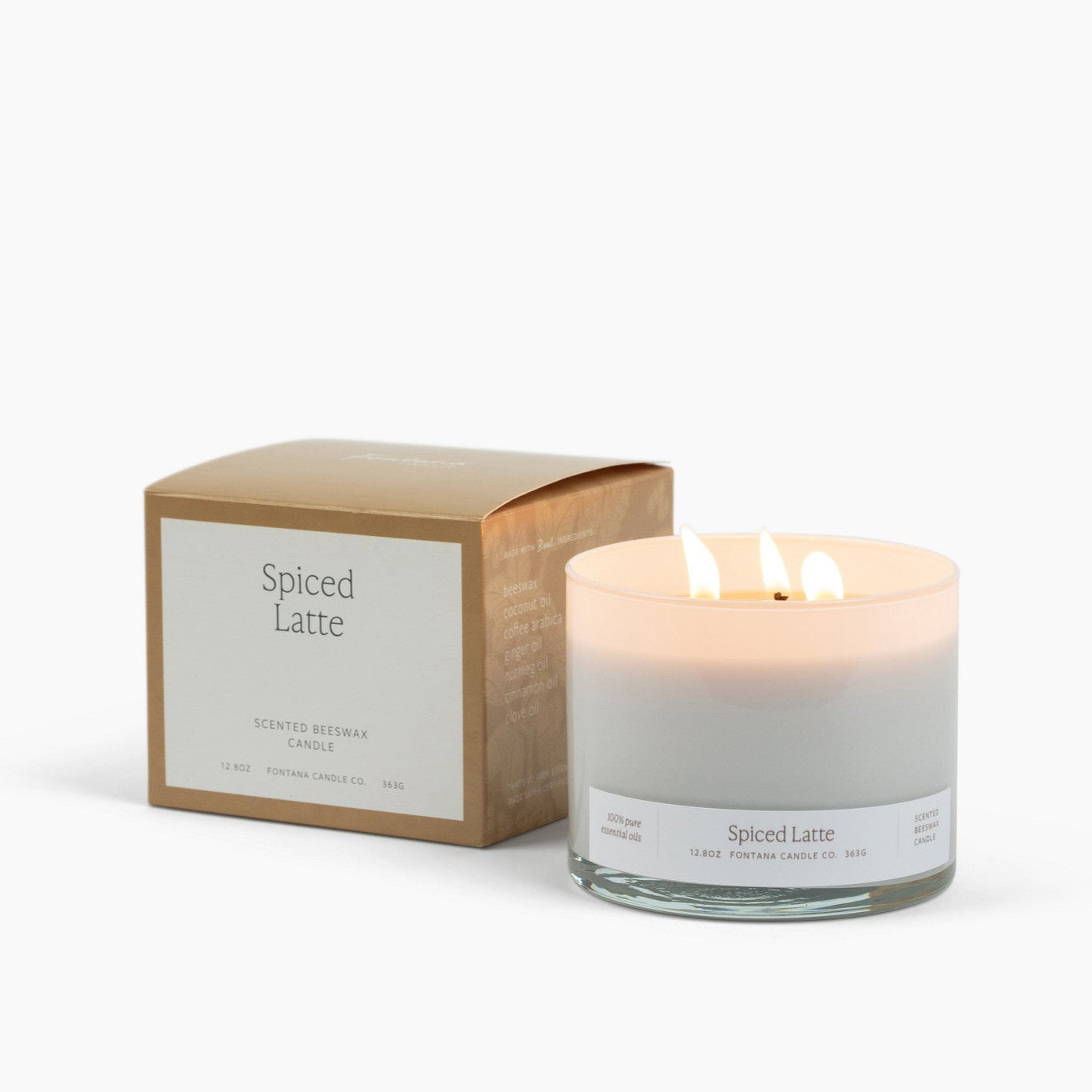 Spiced Latte 3-Wick Beeswax & Essential Oil Candle