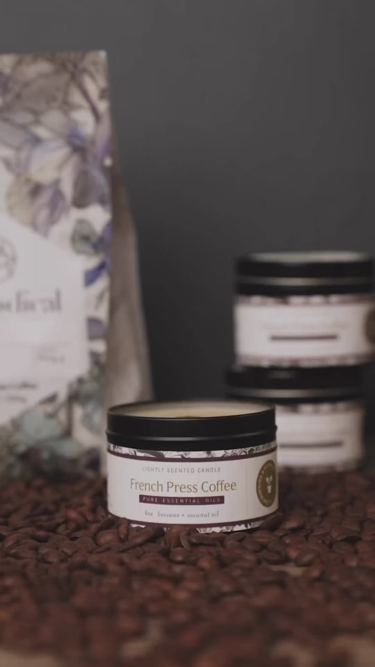 French Press Coffee Essential Oil Candles