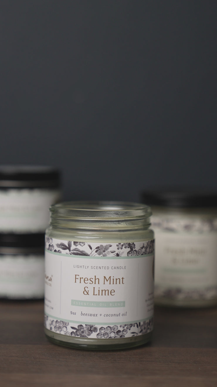 Fresh Mint & Lime Essential Oil Candles