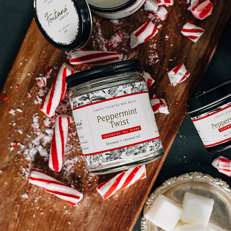 Peppermint Twist Essential Oil Candles