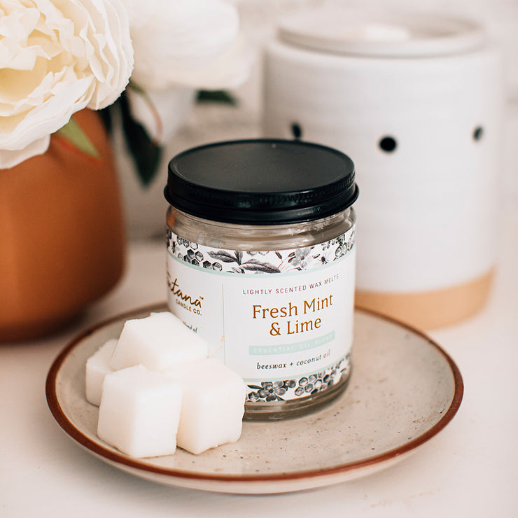 Fresh Peppermint Wax Melts - Highly Scented + Natural Oils